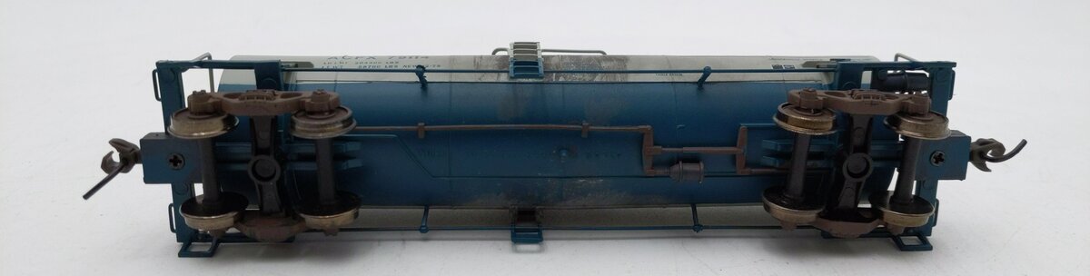 Atlas 1708-1 HO Scale Thiele ACFX Kaolin Tank Car #79114 Weathered EX/Box