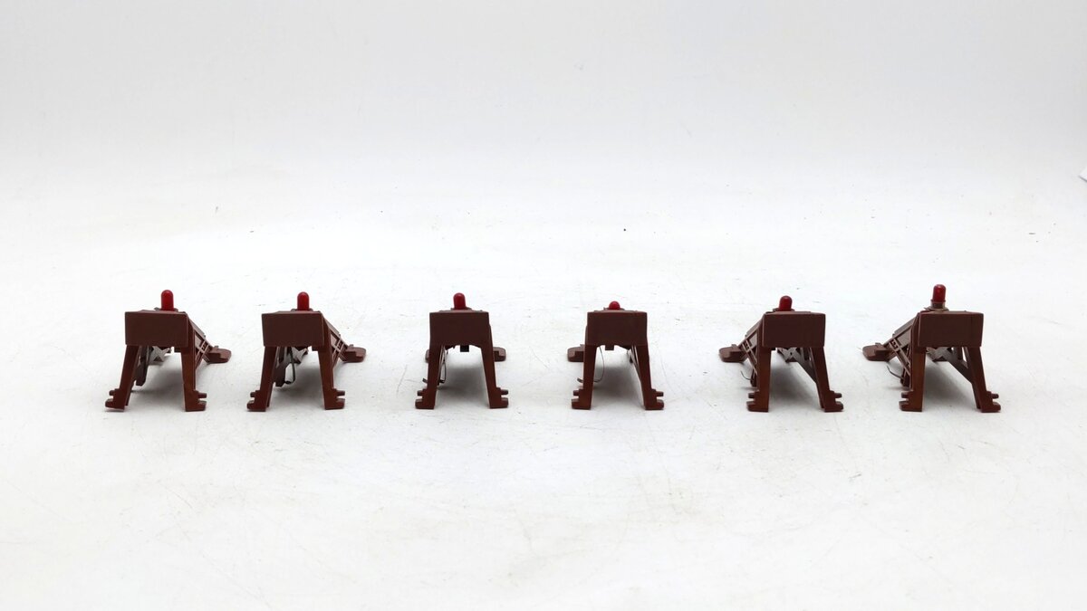 Lionel 6-12715 O Gauge O27 Illuminated Plastic Bumpers (6) EX/Box