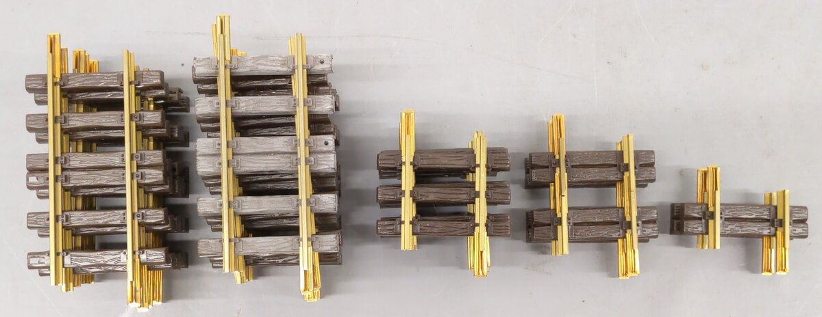LGB G Scale Assorted Straight Track Sections [20] VG