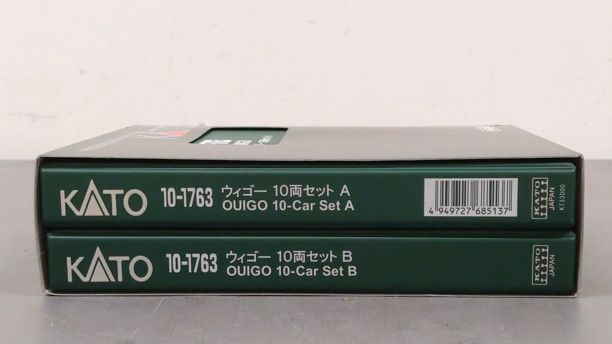 Kato 10-1763 N Scale French Railways (SNCF/TGV) OUIGO 10-Car Passenger Set LN/Box