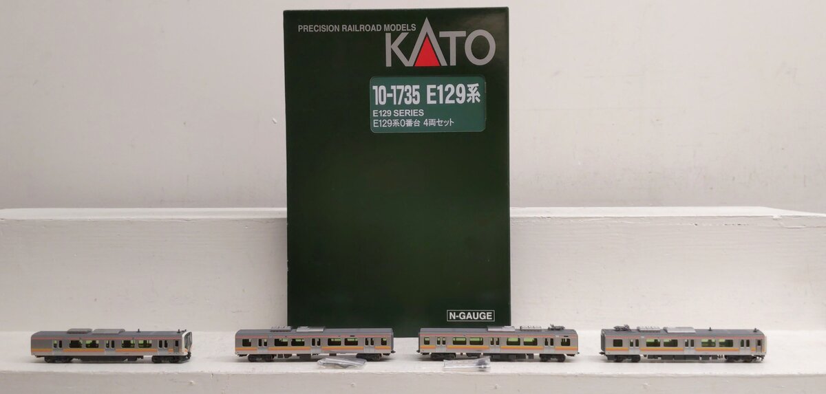 Kato 10-1735 N Scale JR E129 Series 4-Car Diesel Railcar Set LN/Box