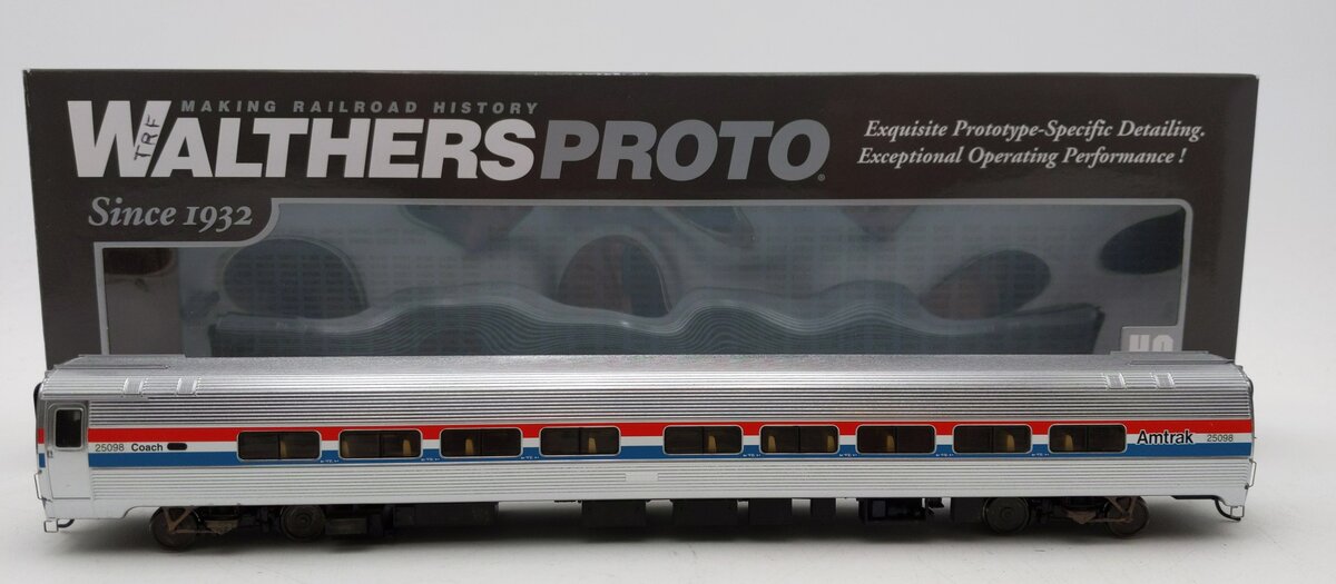 Walthers 920-11220 HO Amtrak 85' Budd Amfleet 59-Seat Coach -Custom/Box