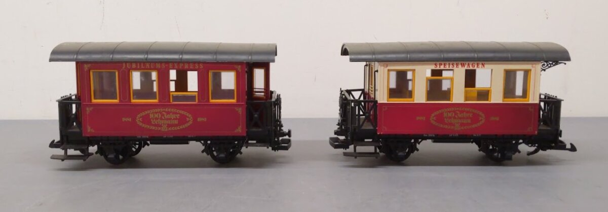 LGB 100 Jahre Lehmann G Scale 1881-1981 Passenger Cars VG
