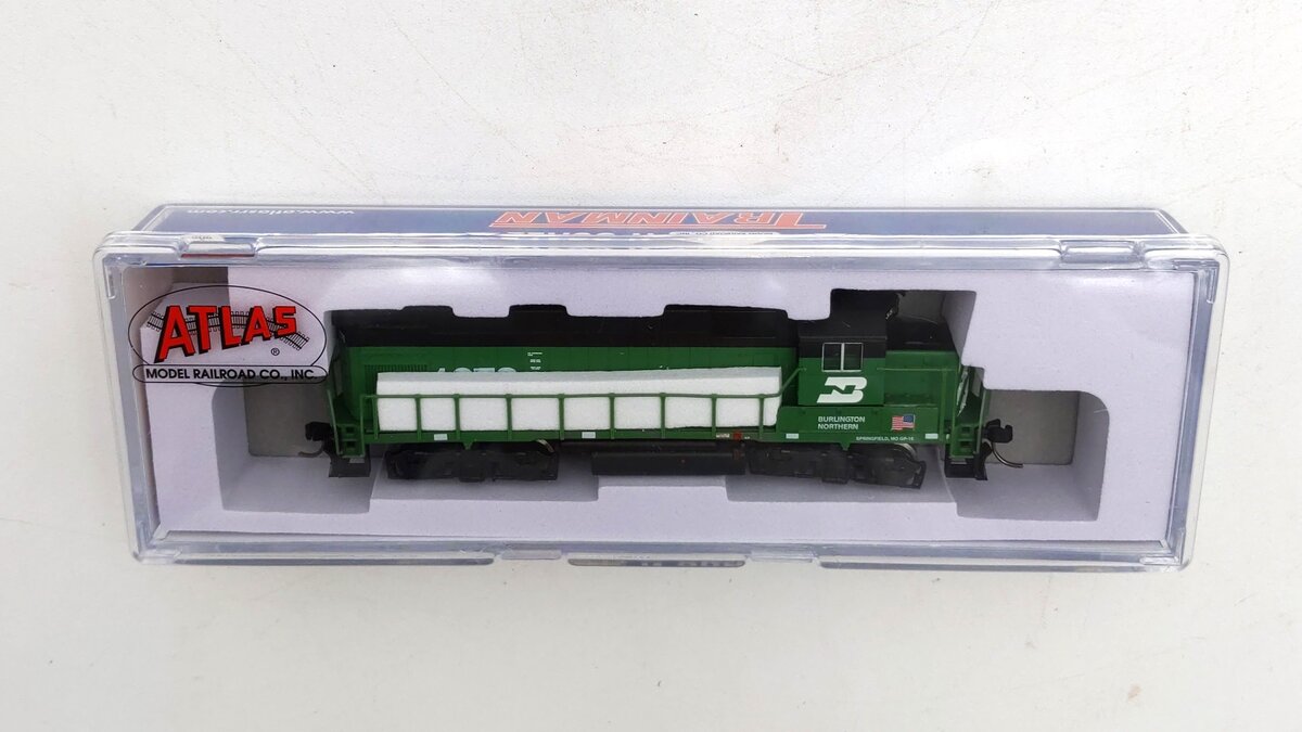 Atlas 40004984 N Burlington Northern Trainman GP15-1 Diesel Locomotive #1378 LN/Box