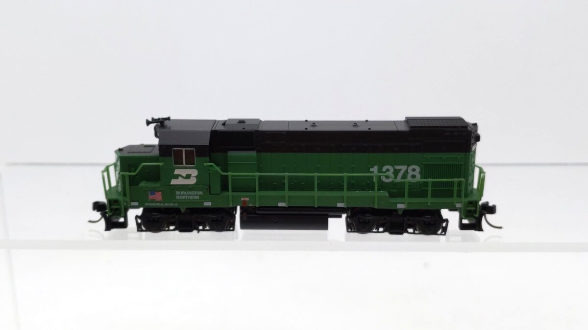 Atlas 40004984 N Burlington Northern Trainman GP15-1 Diesel Locomotive #1378 LN/Box