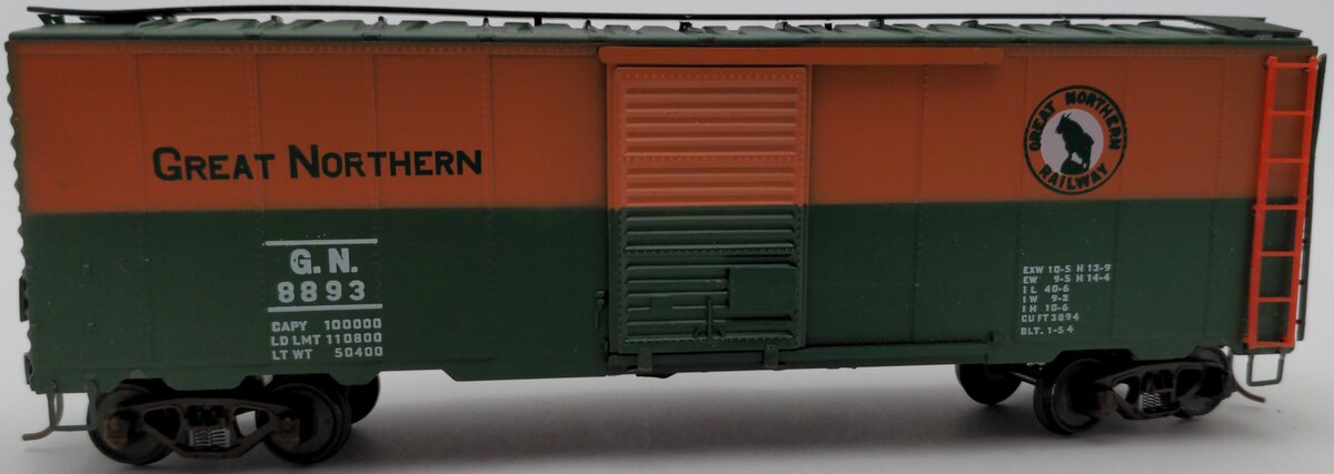 American Models S Scale Great Northern Boxcar #8893 VG/Box