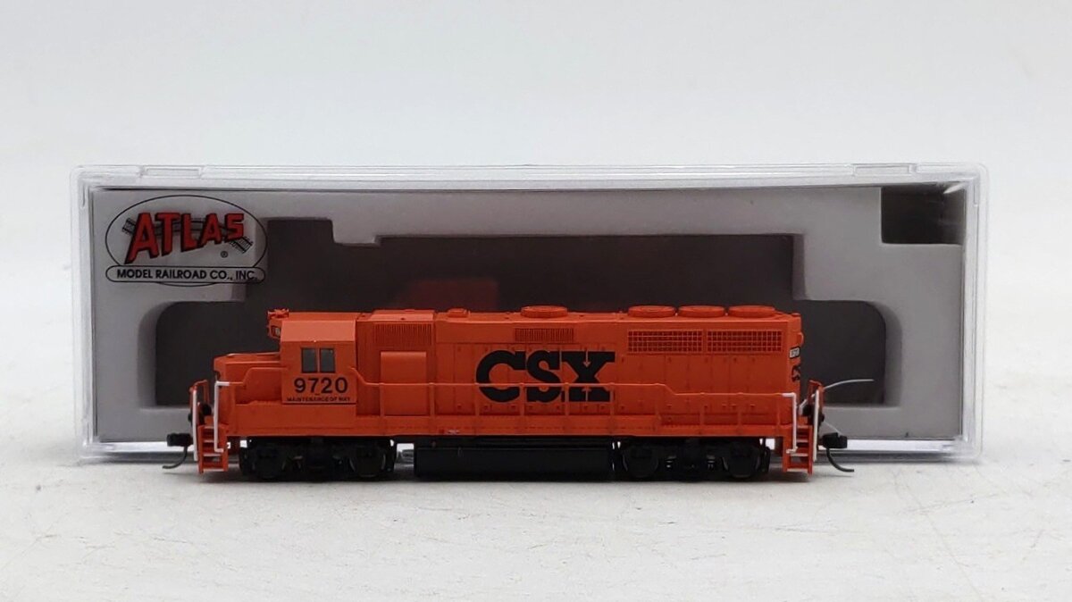 Atlas 40005254 N Scale CSX Transportation GP-40 Diesel #9720 w/Ditch Lights LN/Box