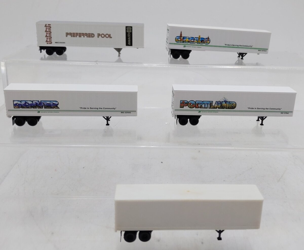 Atlas and Others N Scale Assorted Trailers [5] EX