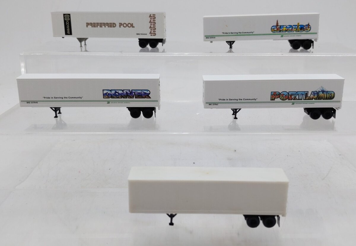 Atlas and Others N Scale Assorted Trailers [5] EX