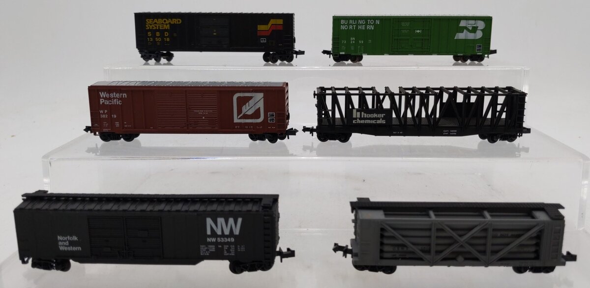 Roundhouse and Others N Scale Assorted Freight Cars [6] EX