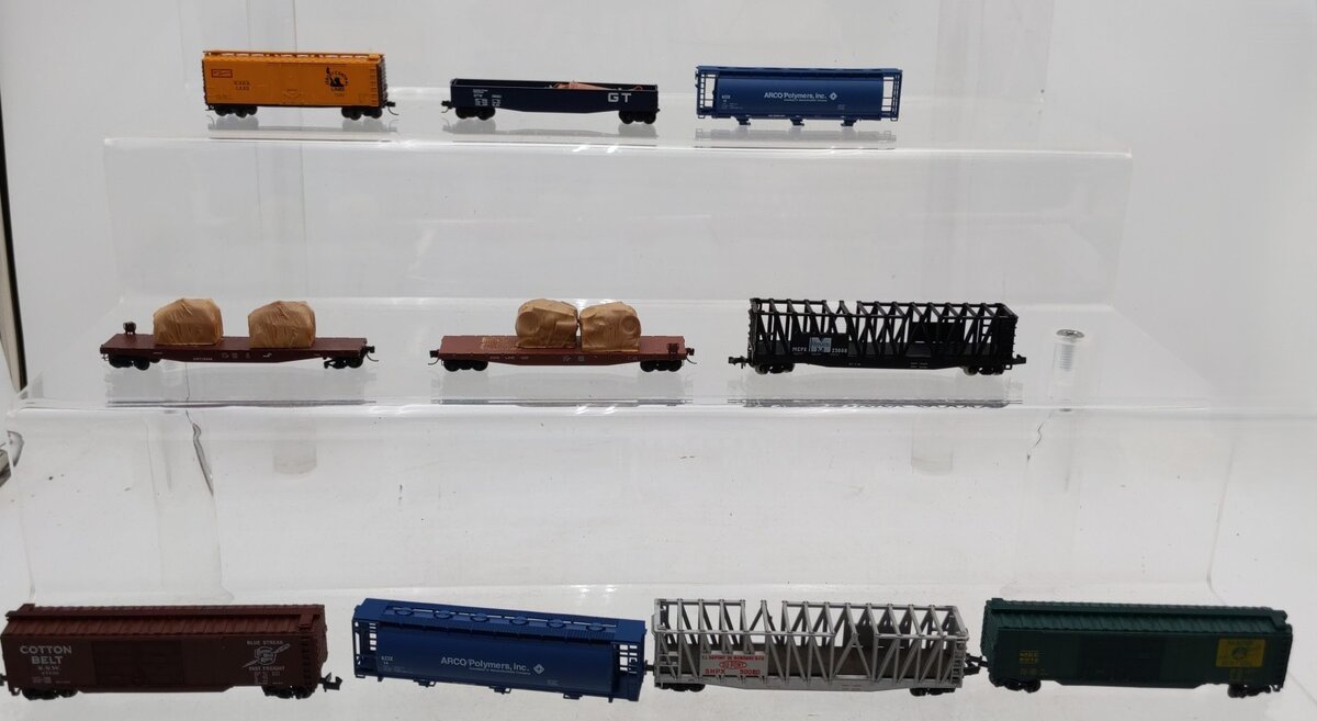Atlas and Others N Scale Assorted Freight Cars [10] VG