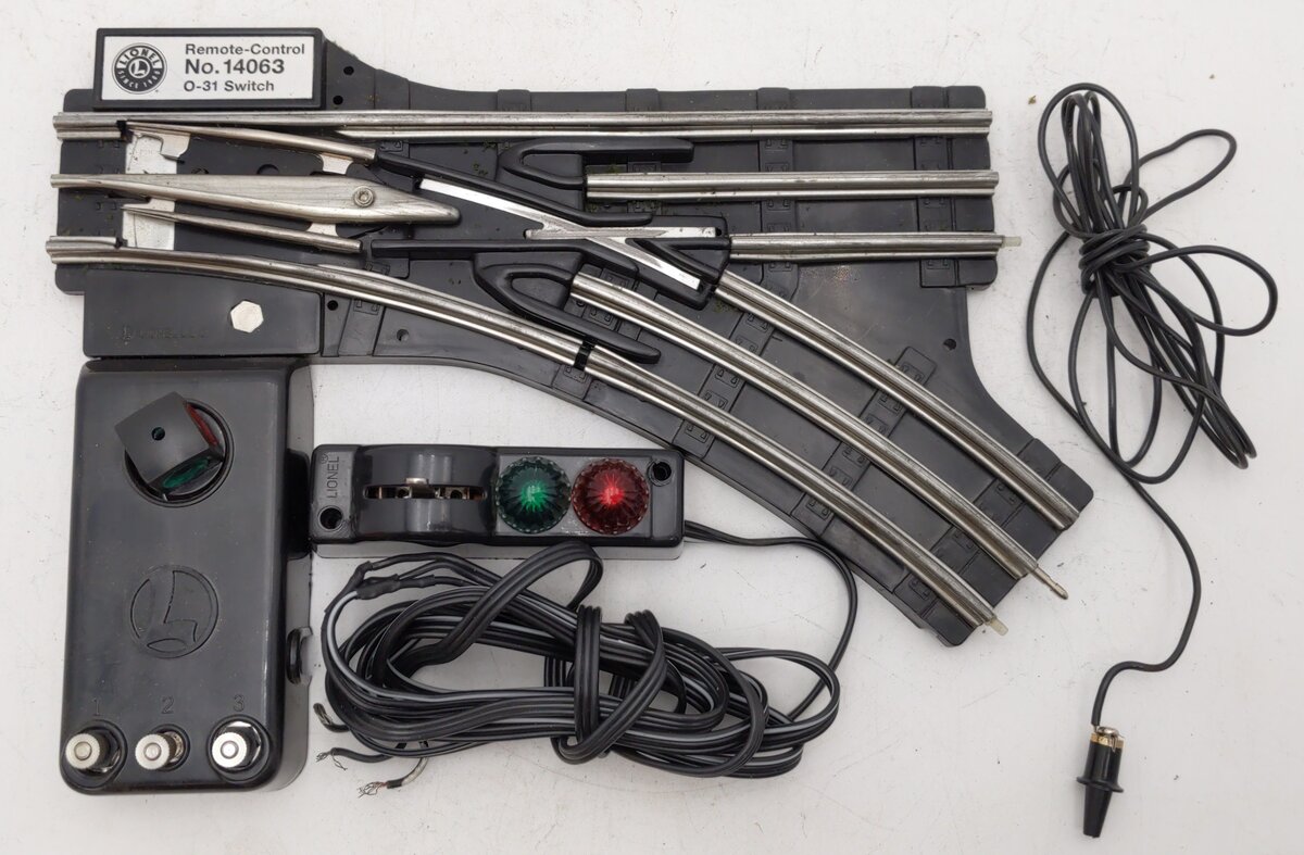 Lionel 6-14063 O 31" Remote-Control 022 Right Hand Switch Turnout VG/Box