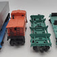 Lionel O Gauge Pastel Freight Car Assortment: 37000, 19486, 6508, 16910 [4] EX