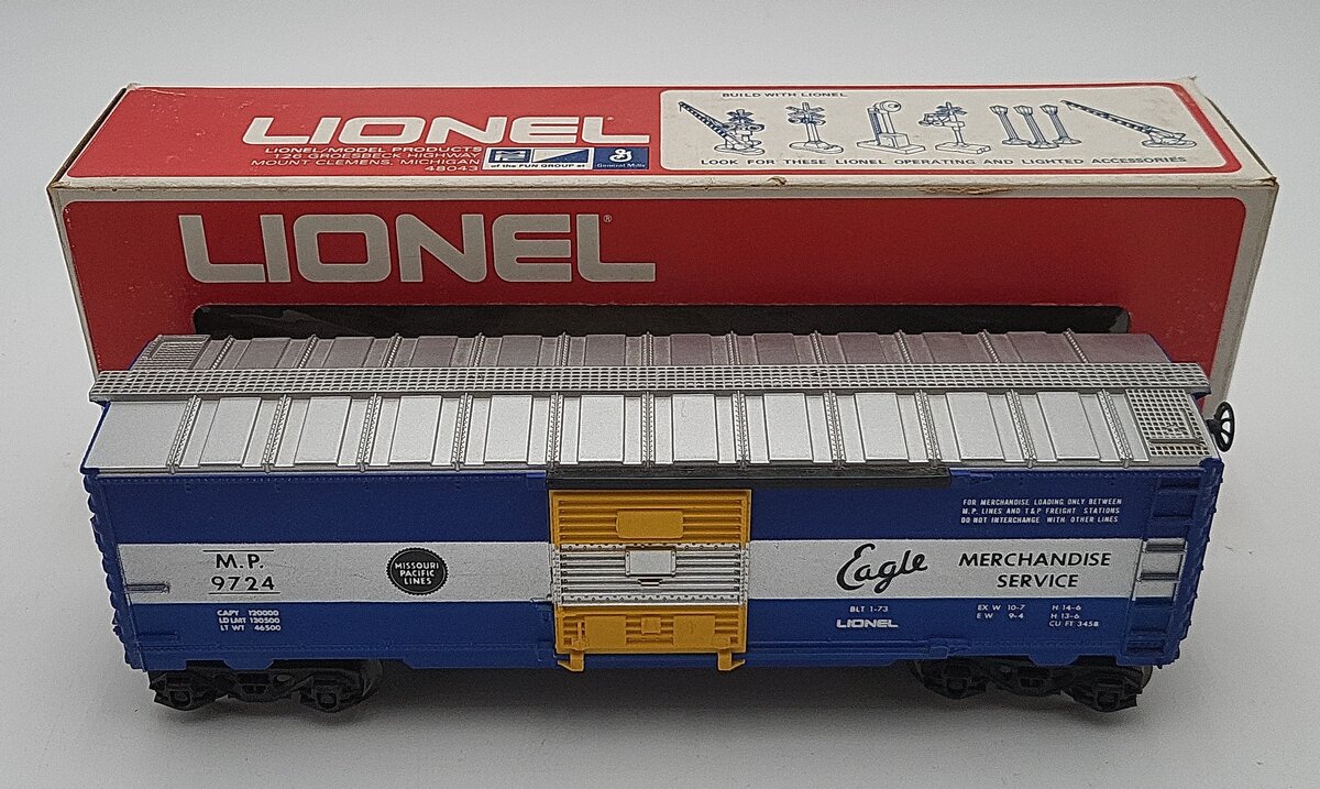 Lionel 6-9724 O Gauge Missouri Pacific Boxcar VG/Box