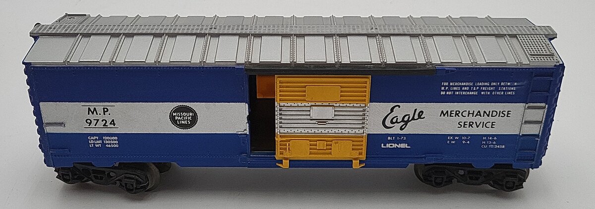Lionel 6-9724 O Gauge Missouri Pacific Boxcar VG/Box