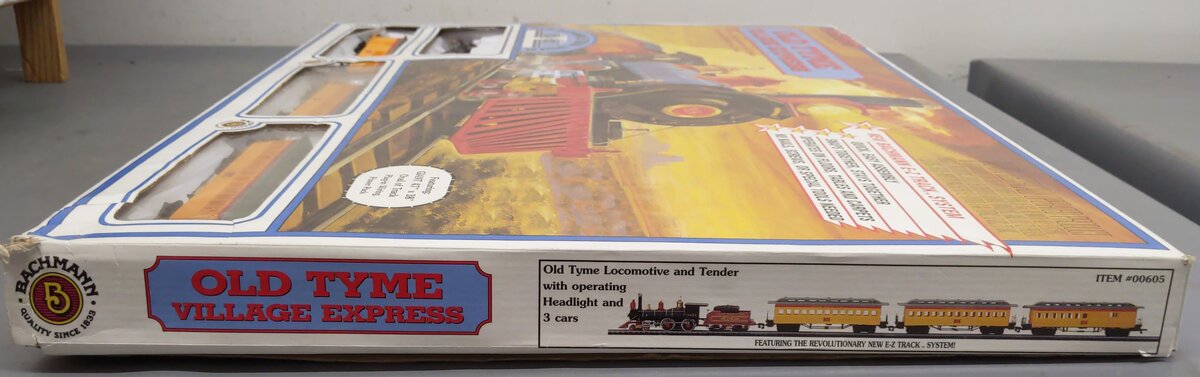 Bachmann 00605 Old Tyme Village Express HO Gauge Steam Train Set VG/Box