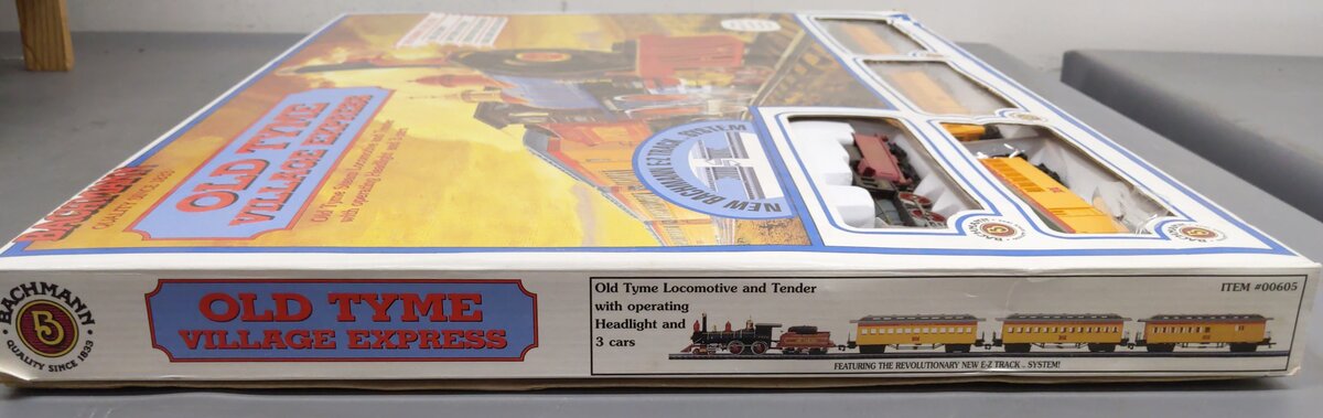Bachmann 00605 Old Tyme Village Express HO Gauge Steam Train Set VG/Box