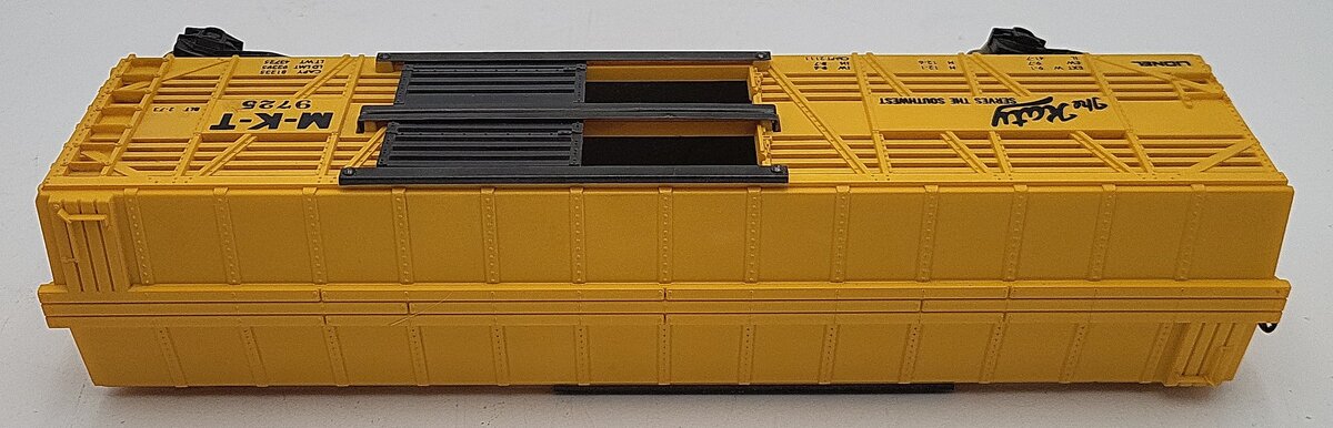 Lionel 6-9725 O Gauge Missouri Kansas Texas Bi-Level Stock Car VG/Box