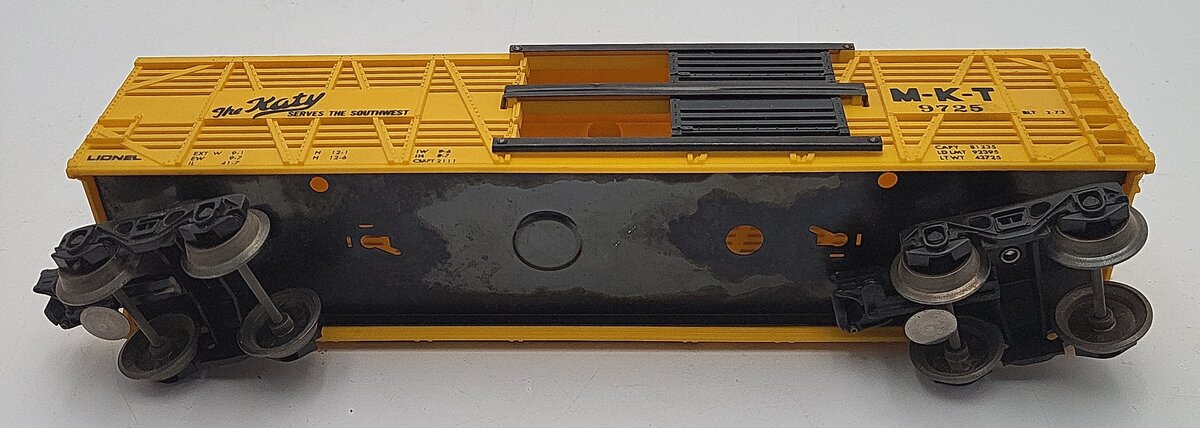 Lionel 6-9725 O Gauge Missouri Kansas Texas Bi-Level Stock Car VG/Box