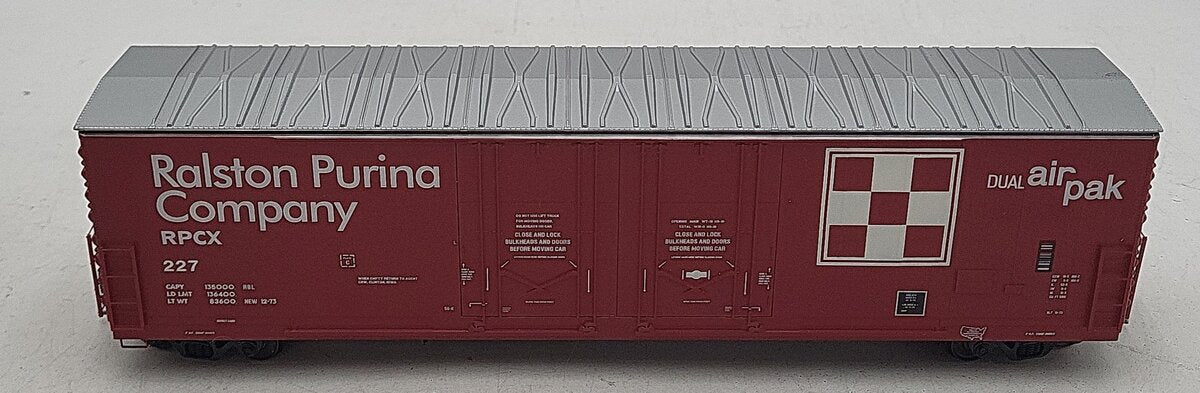 Des Plaines Hobbies SSA18034 S Scale Ralston Purina Insulated Boxcar #227 LN/Box