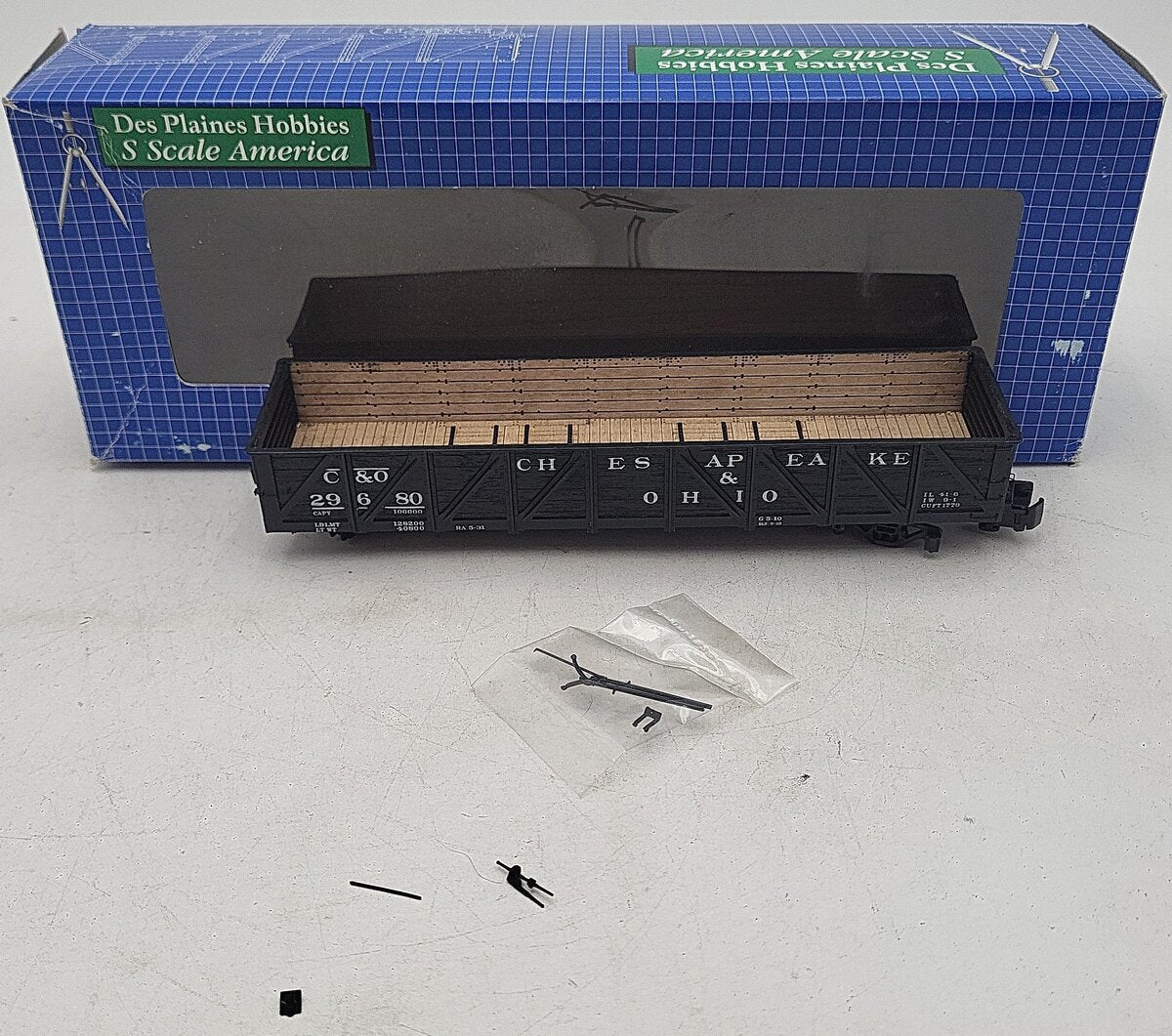 Des Plaines Hobbies SSA16052 S Chesapeake & Ohio USRA Gondola #29680- HiRail VG/Box