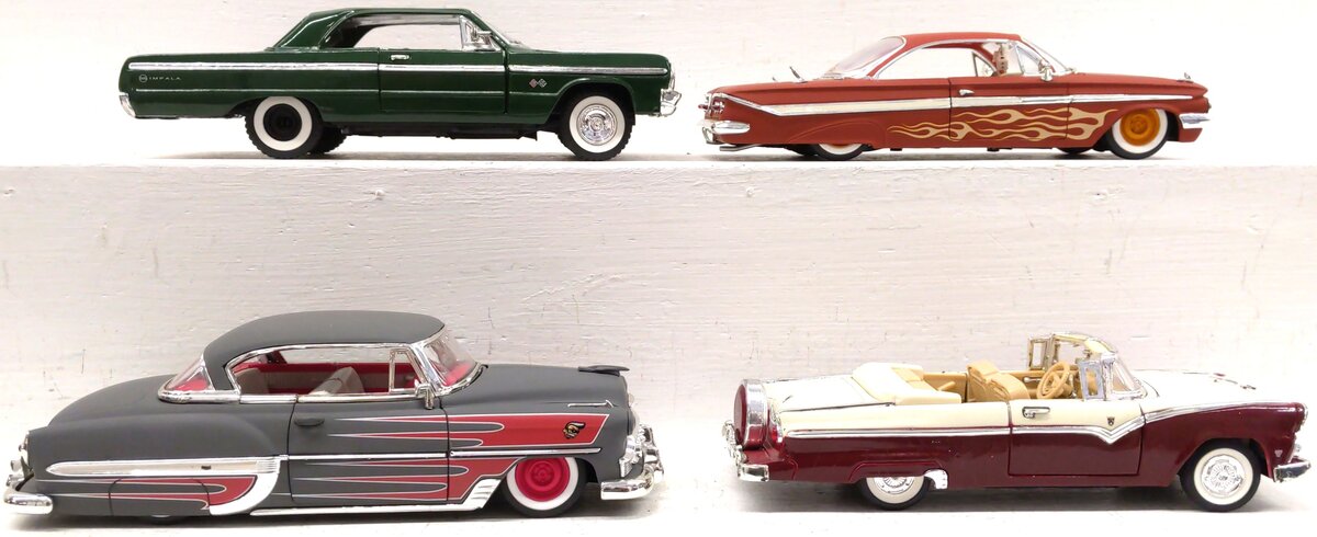 Assorted 1:24 Scale Vehicle Cars [4] EX
