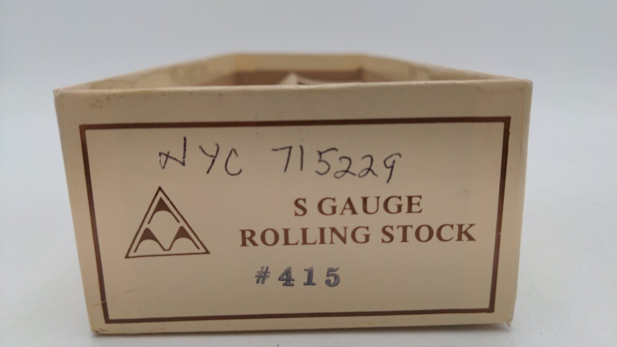 American Models 415 S Scale NYC 52' Gondola w/o Pipe Load #715229 EX/Box