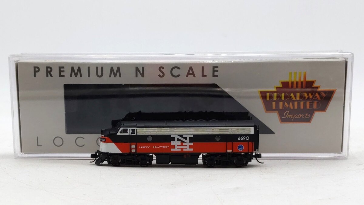Broadway Limited 9281 N Scale New Haven CDOT F7A Diesel Locomotive #6690