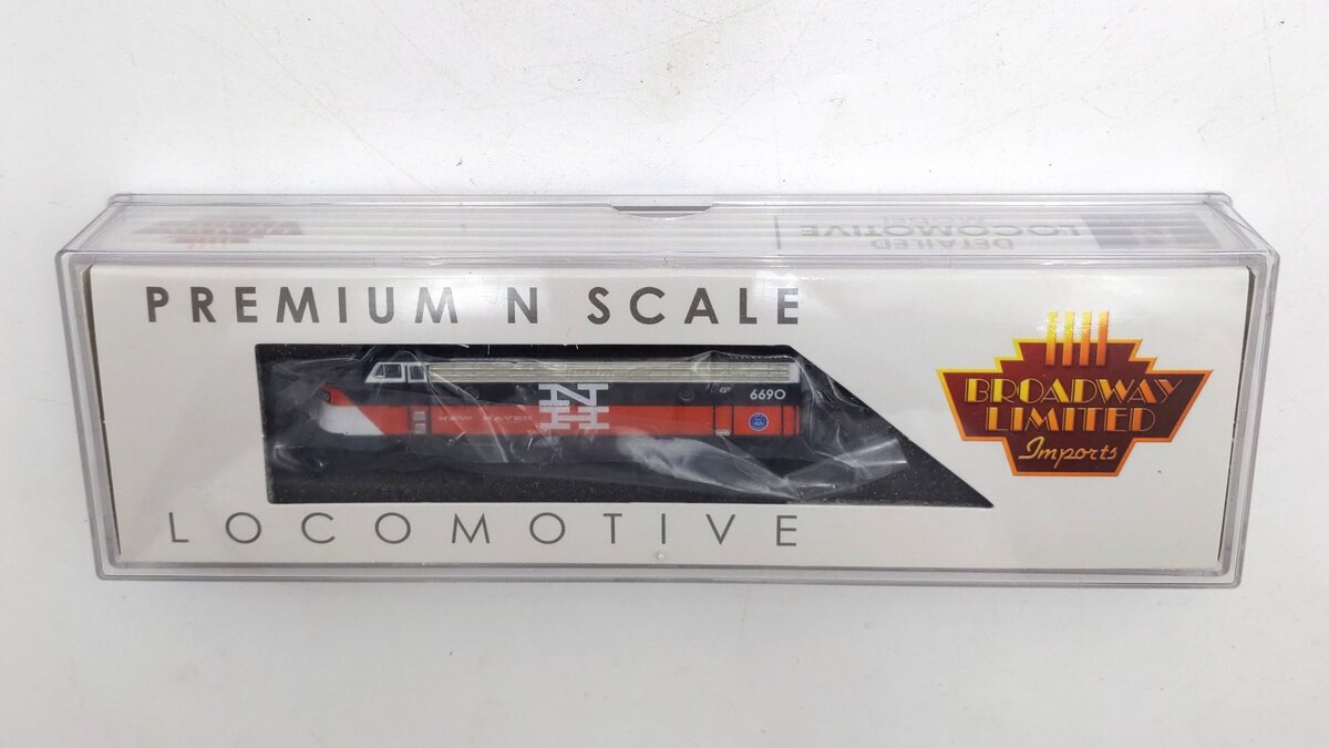 Broadway Limited 9281 N Scale New Haven CDOT F7A Diesel Locomotive #6690