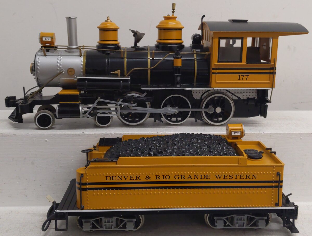 Bachmann 177 G Denver & Rio Grande Western Steam Locomotive & Tender #177 EX
