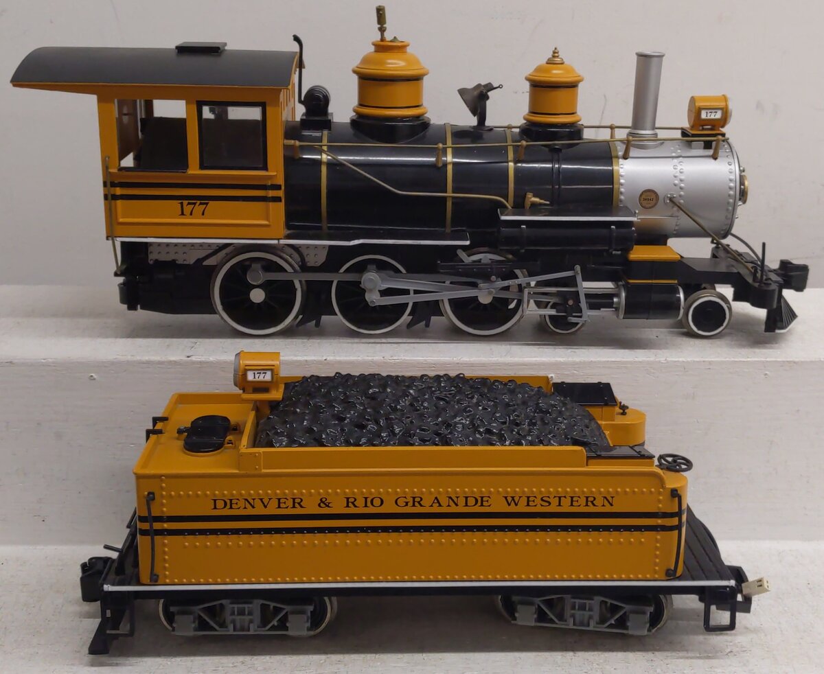 Bachmann 177 G Denver & Rio Grande Western Steam Locomotive & Tender #177 EX