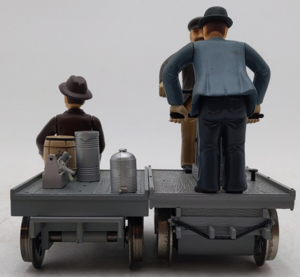 Bachmann 96201 G Motorized Handcar with Trailer EX