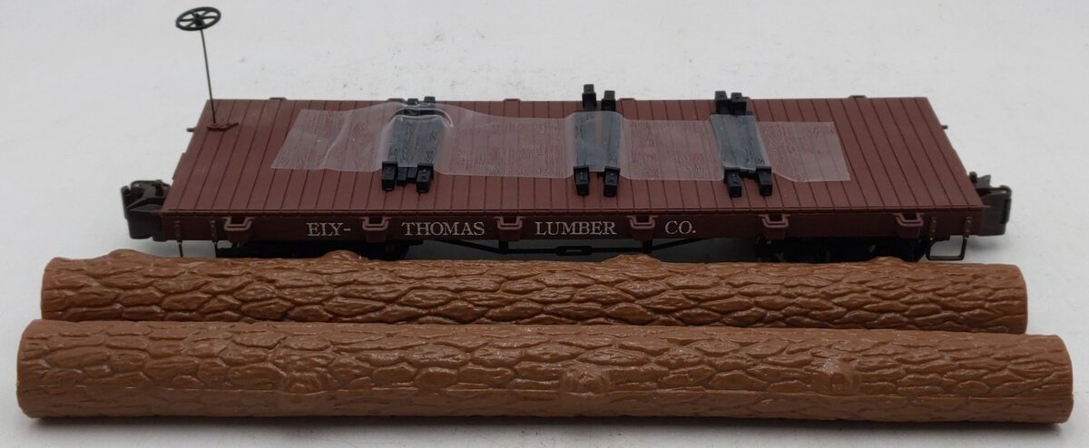 Bachmann 93527 G Scale Ely Thomas Lumber Flatcar w/Logs EX
