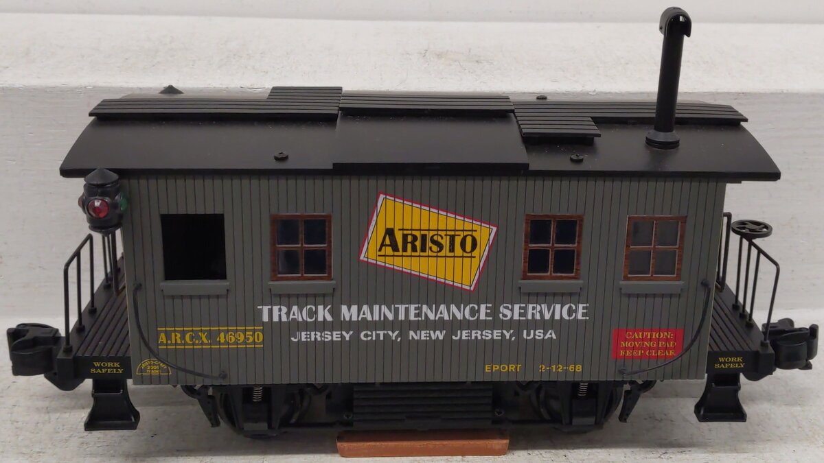 Aristo-Craft 46950 G Track Maint. Service Car/Track Cleaning Car #46950 EX