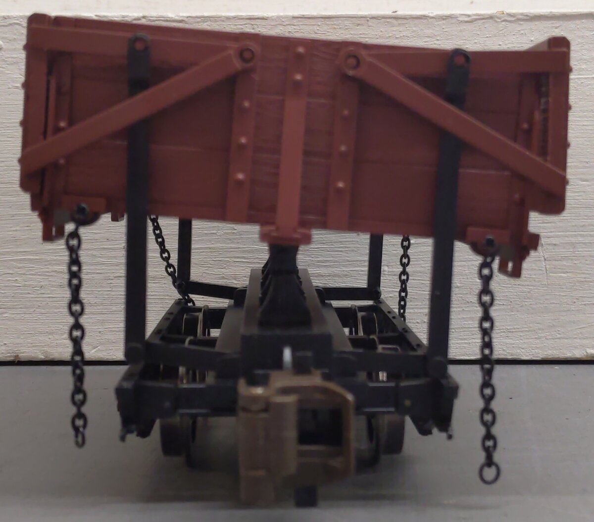 Bachmann 92502 G Scale Brown Side Dump Car EX/Box