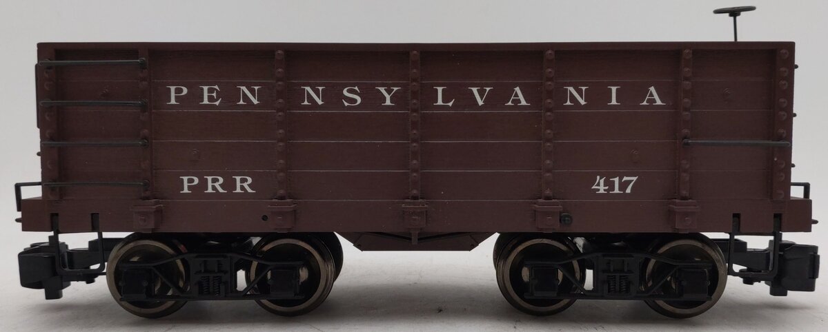 Bachmann 98514 G Pennsylvania Wood Ore Hopper Car #417 w/Metal Wheels EX
