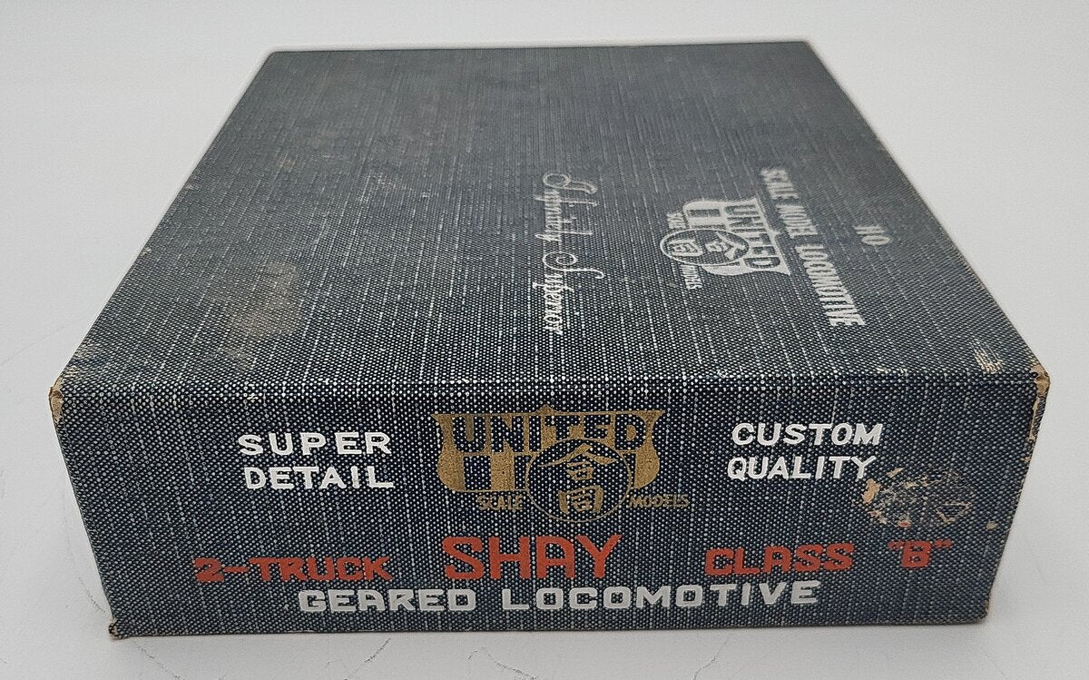 United Scale Models HO Scale Custom Painted BRASS 2 Truck Class "B" Shay Loco/Box