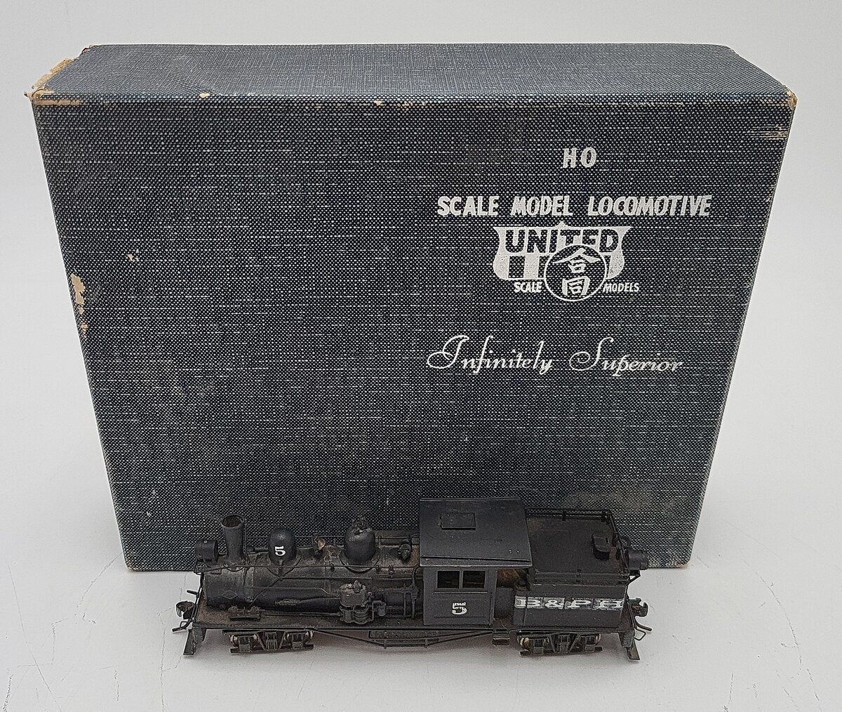 United Scale Models HO Scale Custom Painted BRASS 2 Truck Class "B" Shay Loco/Box