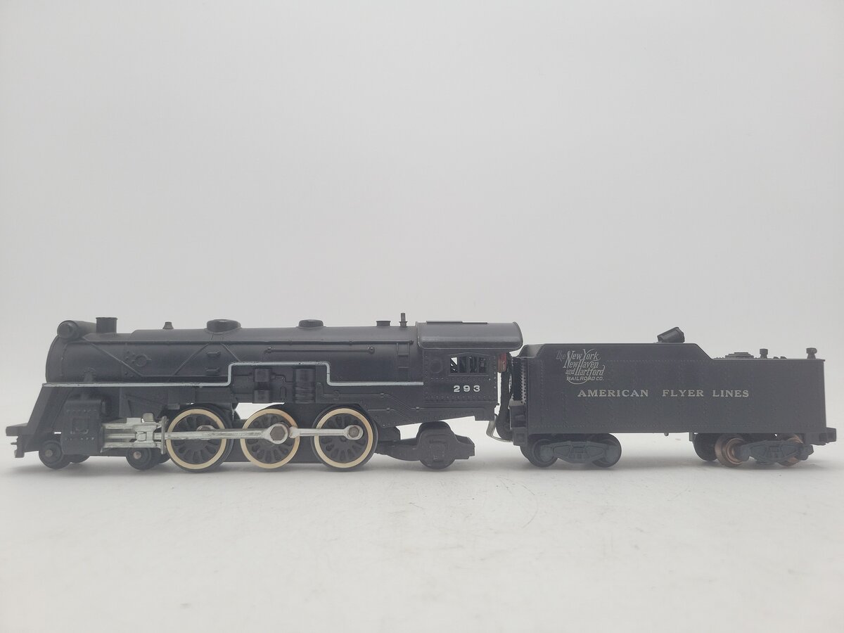 American Flyer 293 Vintage S NY, NH & Hartford 4-6-2 Steam Locomotive & Tender VG