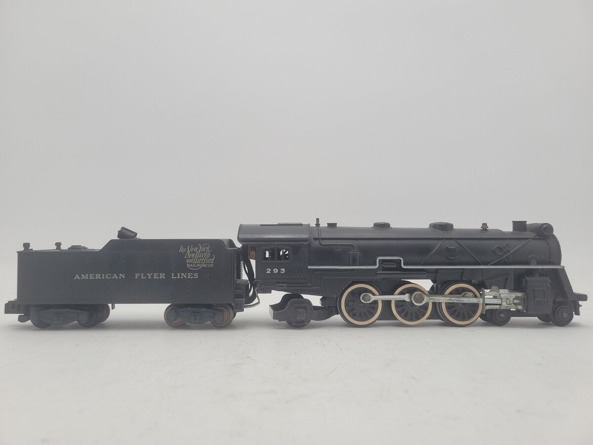 American Flyer 293 Vintage S NY, NH & Hartford 4-6-2 Steam Locomotive & Tender VG