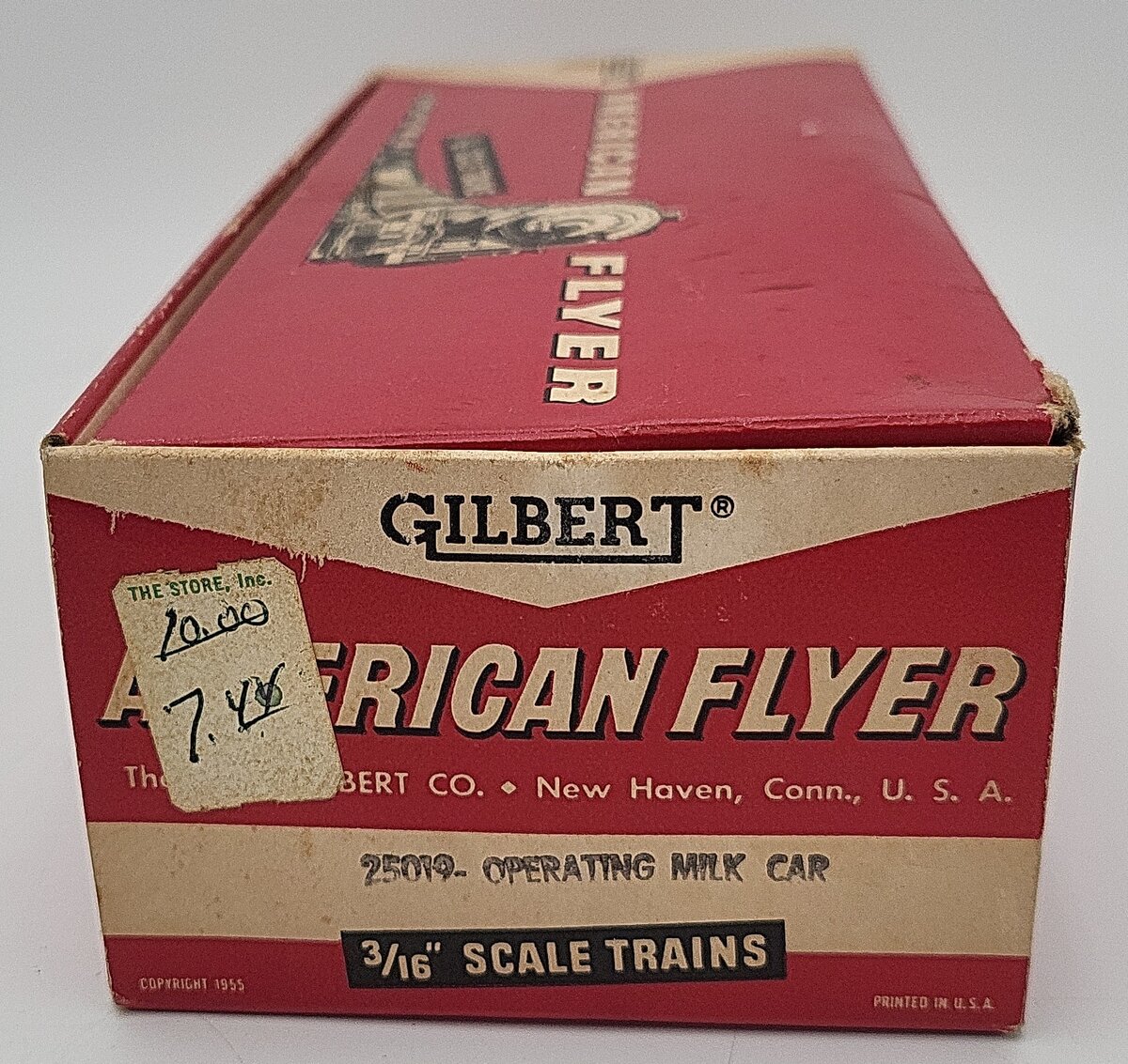 American Flyer 25019 Vintage S Gilbert's Milk Operating Car VG/Box