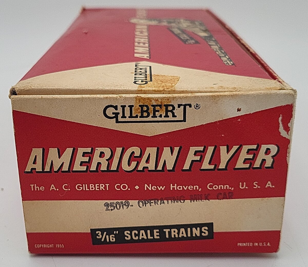 American Flyer 25019 Vintage S Gilbert's Milk Operating Car VG/Box