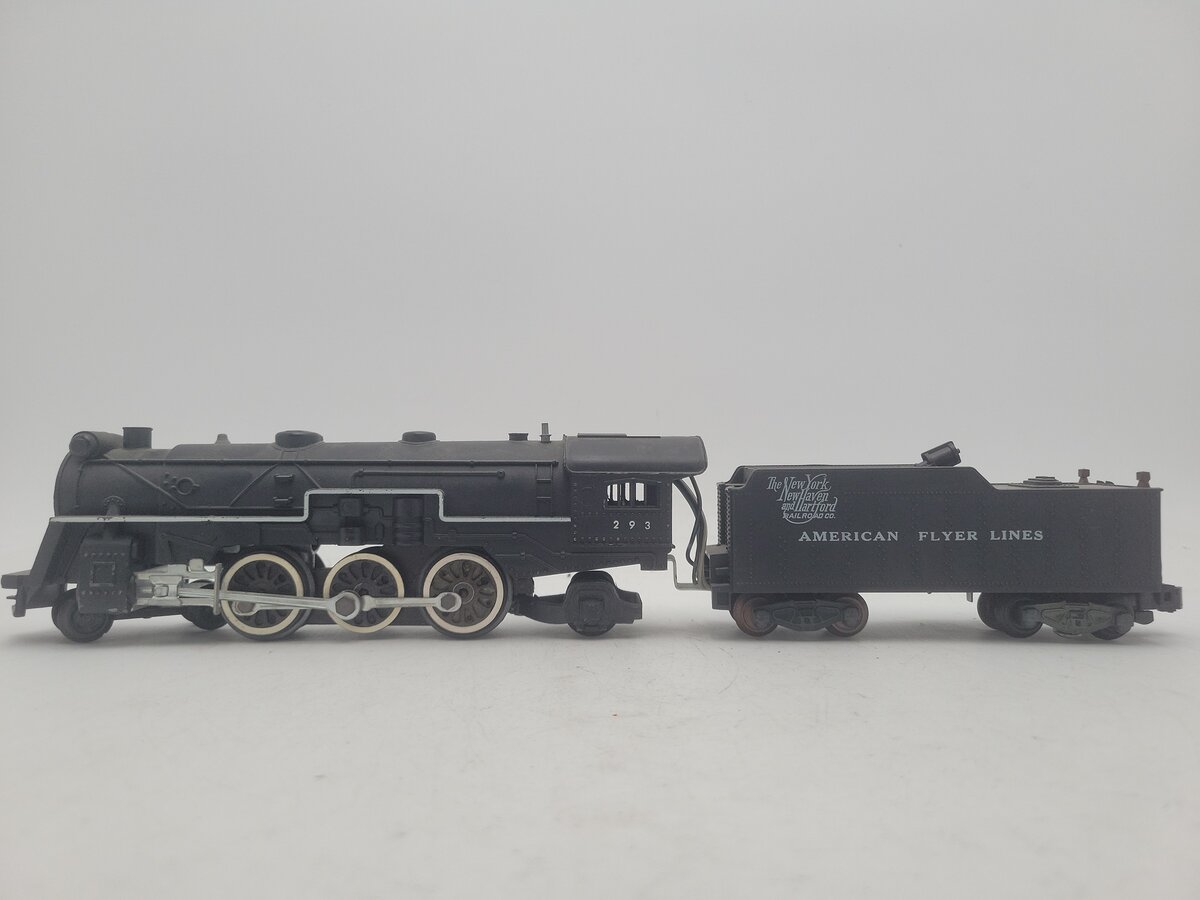 American Flyer 293 Vintage S NY, NH & Hartford 4-6-2 Steam Locomotive & Tender VG