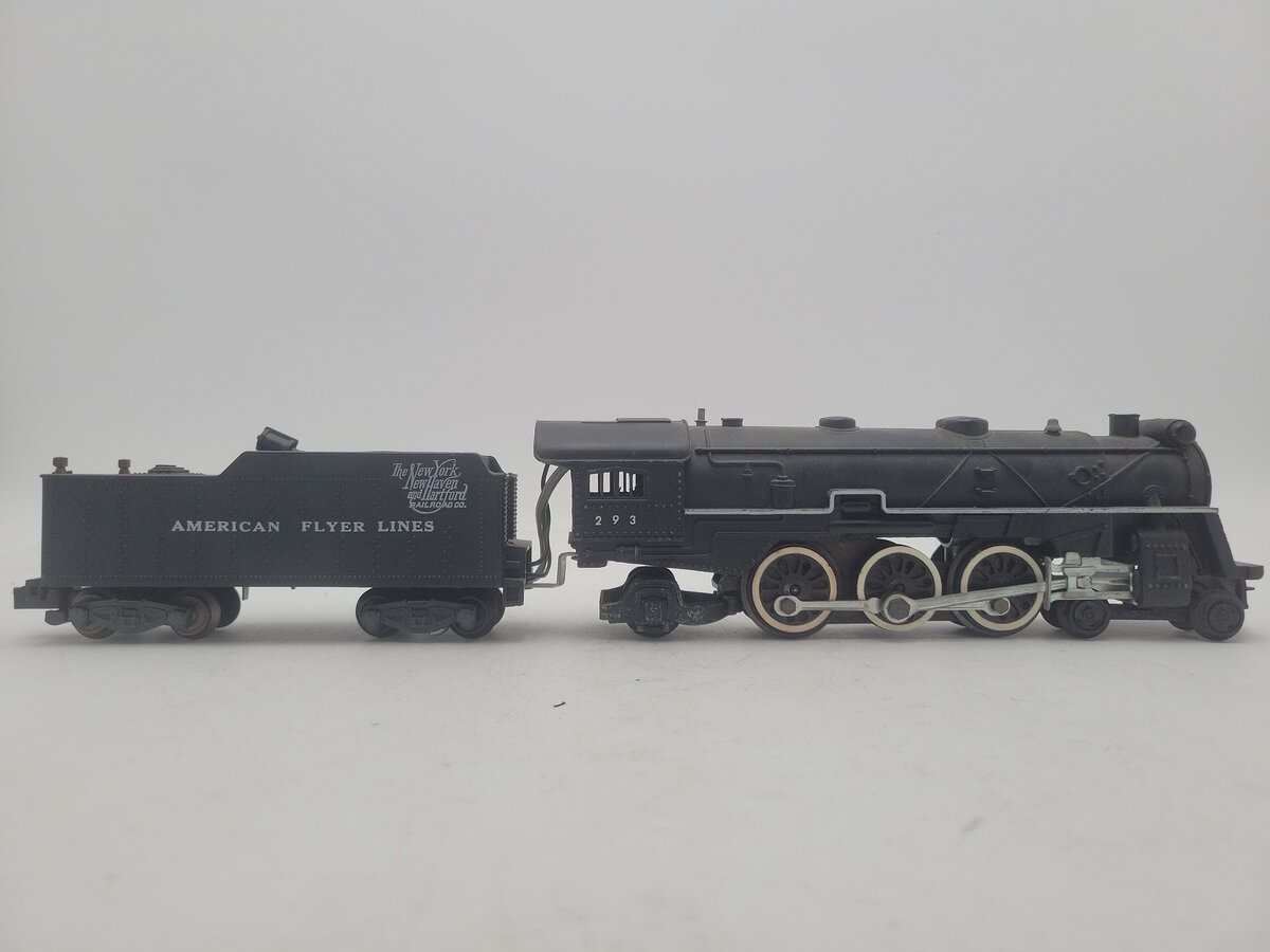 American Flyer 293 Vintage S NY, NH & Hartford 4-6-2 Steam Locomotive & Tender VG