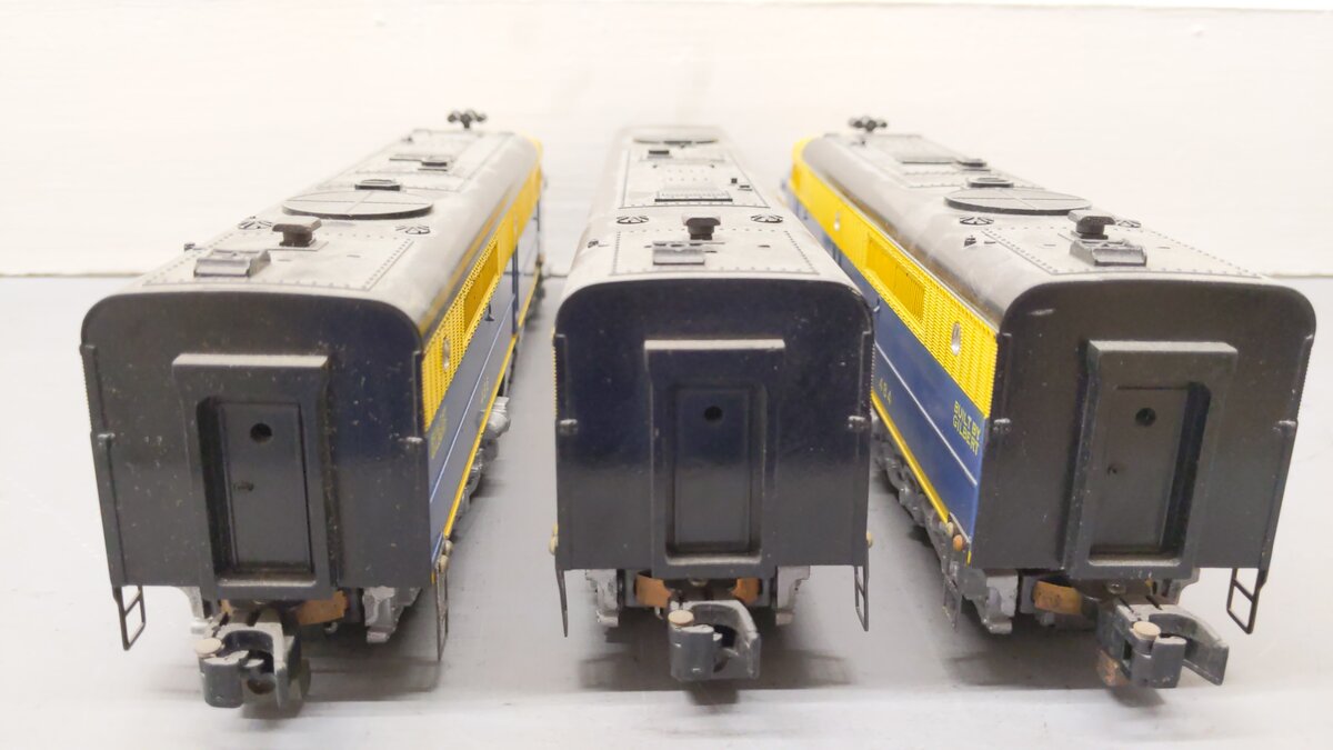 American Flyer 485 S Gauge Postwar Santa Fe ABA Diesel Locomotive Set VG