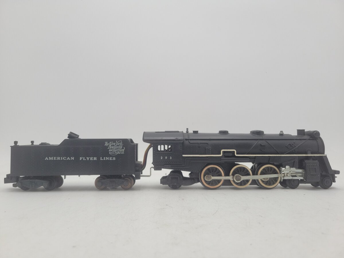 American Flyer 293 Vintage S NY, NH & Hartford 4-6-2 Steam Locomotive & Tender VG
