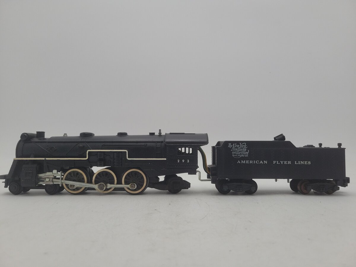 American Flyer 293 Vintage S NY, NH & Hartford 4-6-2 Steam Locomotive & Tender VG