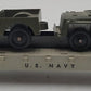 American Flyer 24572 Vintage S US Navy Flat Car w/ 2 Olive Drab Tootsie Toy Jeep VG