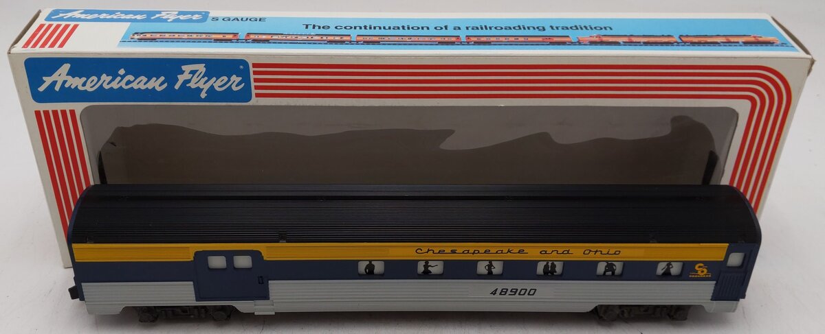 American Flyer 6-48900 S Gauge Chesapeake & Ohio Combination Car VG/Box