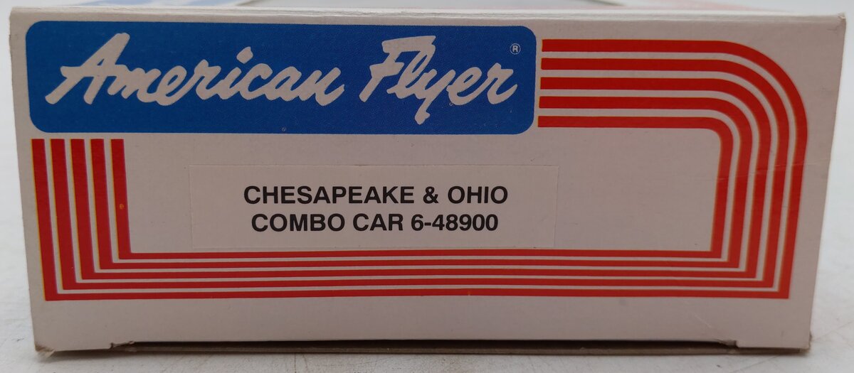 American Flyer 6-48900 S Gauge Chesapeake & Ohio Combination Car VG/Box
